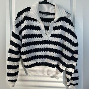 Striped Black and White Sweater